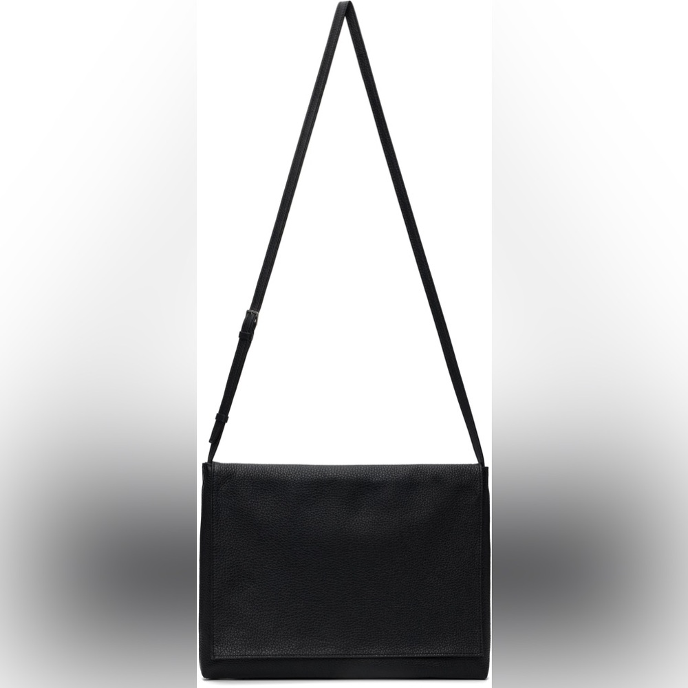 The Row Nan Messenger Bag has some indents from the strap.